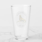 Personalisierter Bester Borzoi-Vater Glas (Rückseite)