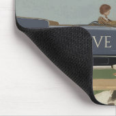 Personalisierter bester Borzoi-Vater Mousepad (Ecke)