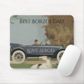 Personalisierter bester Borzoi-Vater Mousepad (Mit Mouse)
