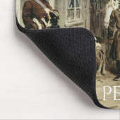 Personalisierter Bester Borzoi-Vater Mousepad (Ecke)