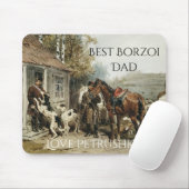 Personalisierter Bester Borzoi-Vater Mousepad (Mit Mouse)