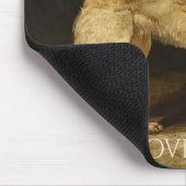 Personalisierter bester Borzoi-Vater Mousepad (Ecke)