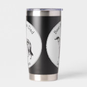 Personalisierter Bester Borzoi-Vater Thermobecher (Links)