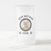 Personalisierter bester Cat Vater je benutzerdefin Mattglas Bierglas (Mittel)