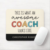 Personalisierter bester Coach je | Phantastische B Mousepad (Mit Mouse)