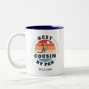 Personalisierter Bester Cousin von Par Familientre Zweifarbige Tasse