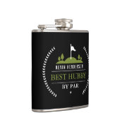 Personalisierter bester Hubby-Par Flachmann (Rechts)