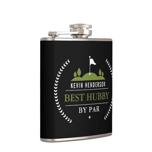 Personalisierter bester Hubby-Par Flachmann (Rechts)