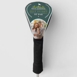 Personalisierter bester Hubby-Par-Foto Golf Headcover