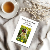 Personalisierter Bester Hund Großmutter Muttertag Feiertagskarte