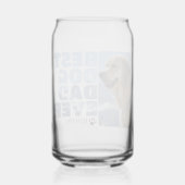 Personalisierter bester Hundevater Dosenglas (Rückseite)