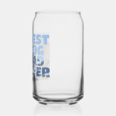 Personalisierter bester Hundevater Dosenglas (Links)