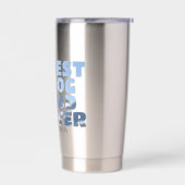 Personalisierter bester Hundevater Thermobecher (Links)