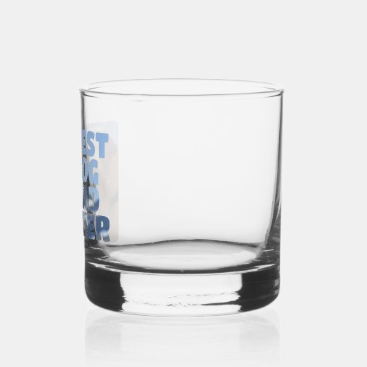 Personalisierter bester Hundevater Whiskyglas (Links)