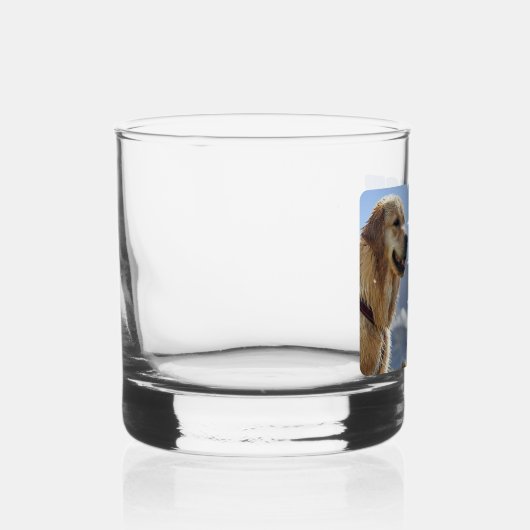 Personalisierter bester Hundevater Whiskyglas (Rechts)