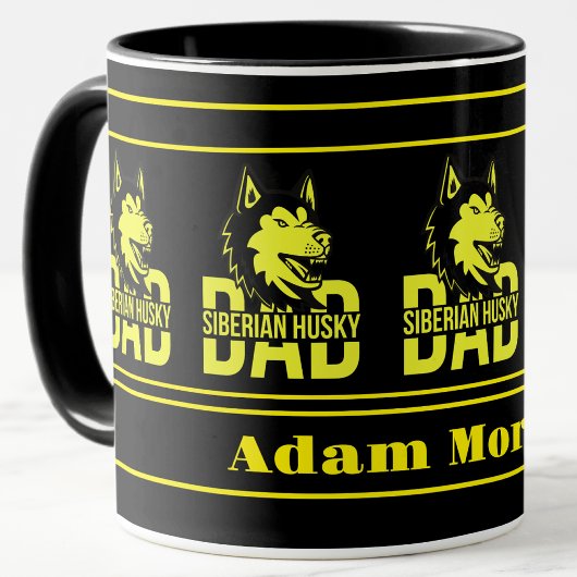 Personalisierter bester Husky-Vater je Tasse