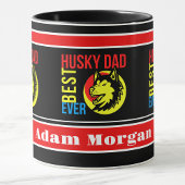 Personalisierter bester Husky-Vater je Tasse