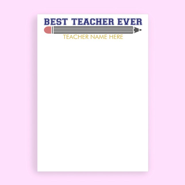 Personalisierter bester Lehrer je - individuelles  Briefbogen (Von Creator hochgeladen)
