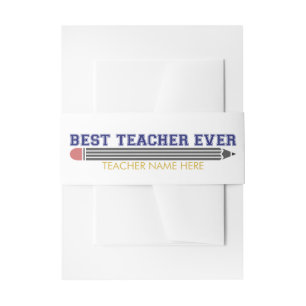 Personalisierter bester Lehrer je - individuelles Einladungsbanderole