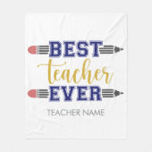 Personalisierter bester Lehrer je - individuelles Fleecedecke (Vorderseite)