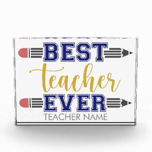 Personalisierter bester Lehrer je - individuelles Fotoblock