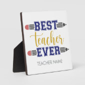 Personalisierter bester Lehrer je - individuelles Fotoplatte (Vorderseite)