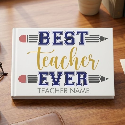 Personalisierter bester Lehrer je - individuelles Gästebuch