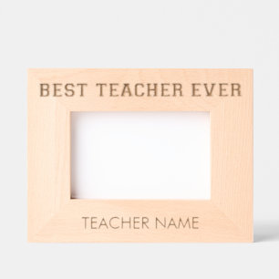 Personalisierter bester Lehrer je - individuelles Geätzte Rahmen