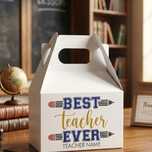 Personalisierter bester Lehrer je - individuelles Geschenkschachtel