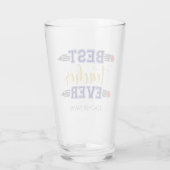 Personalisierter bester Lehrer je - individuelles Glas (Rückseite)