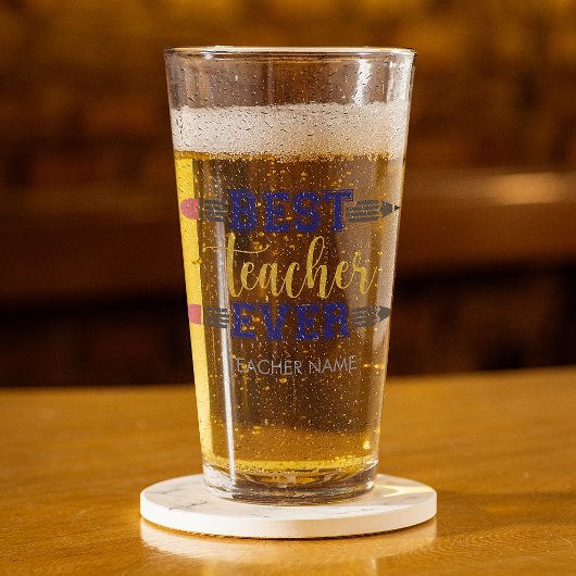 Personalisierter bester Lehrer je - individuelles Glas
