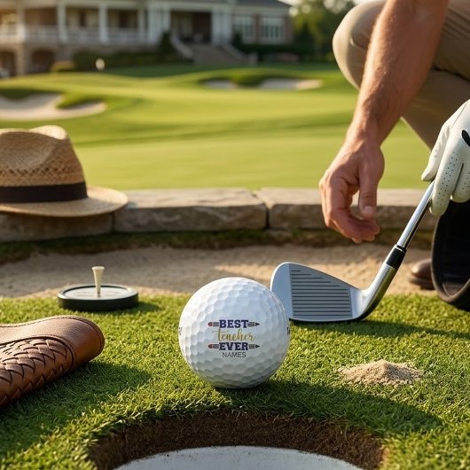 Personalisierter bester Lehrer je - individuelles Golfball