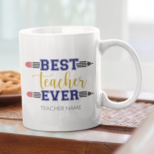 Personalisierter bester Lehrer je - individuelles  Kaffeetasse