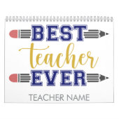 Personalisierter bester Lehrer je - individuelles Kalender (Titelbild)