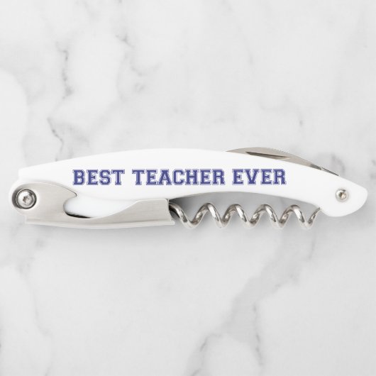 Personalisierter bester Lehrer je - individuelles Kellnermesser (Vorderseite)