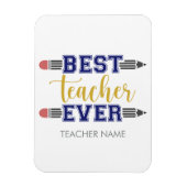 Personalisierter bester Lehrer je - individuelles Magnet (Vertikal)