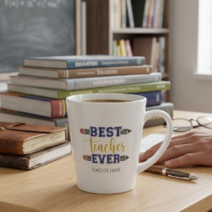 Personalisierter bester Lehrer je - individuelles  Milchtasse