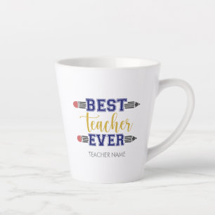 Personalisierter bester Lehrer je - individuelles Milchtasse