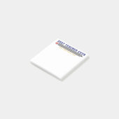 Personalisierter bester Lehrer je - individuelles  Post-it Klebezettel (angewinkelt)