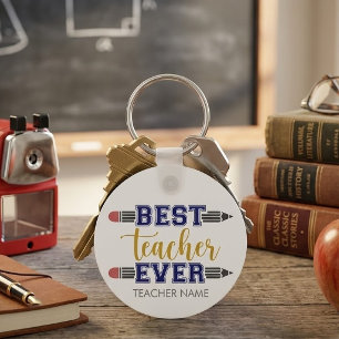 Personalisierter bester Lehrer je - individuelles Schlüsselanhänger