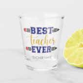 Personalisierter bester Lehrer je - individuelles  Schnapsglas (Vorderseite)