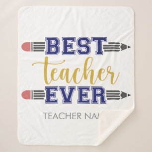 Personalisierter bester Lehrer je - individuelles  Sherpadecke