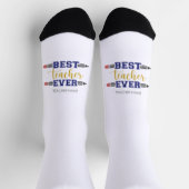 Personalisierter bester Lehrer je - individuelles Socken (Oben)