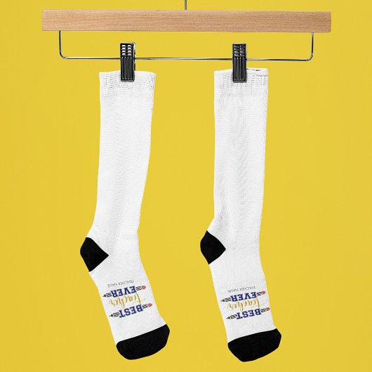 Personalisierter bester Lehrer je - individuelles Socken