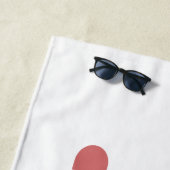 Personalisierter bester Lehrer je - individuelles Strandtuch (Beispiel)