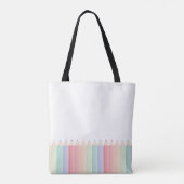 Personalisierter Bester Lehrer je Regenbogenlehrer Tasche (Rückseite)