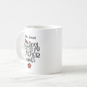 Personalisierter Bester Lehrer je Tasse (Vorderseite Links)