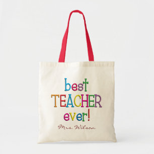Personalisierter bester Lehrer je Tragetasche