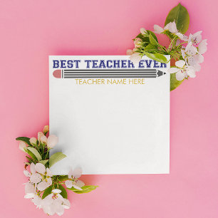 Personalisierter Bester Lehrer überhaupt - Individ Mitteilungskarte