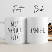 Personalisierter bester Mentor je Vielen Dank Ihr  Kaffeetasse